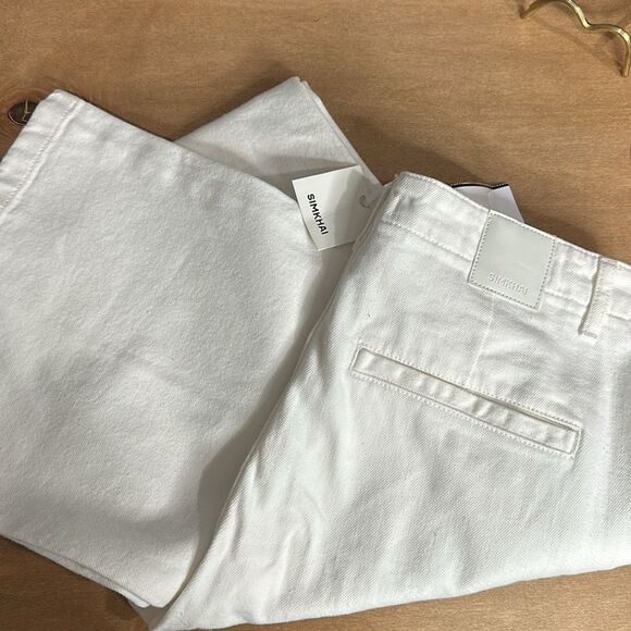 JONATHAN SIMKHAI  Ansel Trouser in White Sizes 29 NWT - Picture 10 of 10